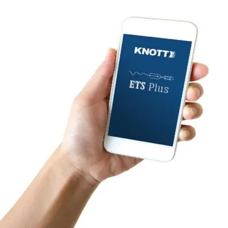 Afișaj de la distanță ETS Plus și aplicație KNOTT