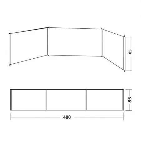 Windbreak Shore - 480 x 85 cm