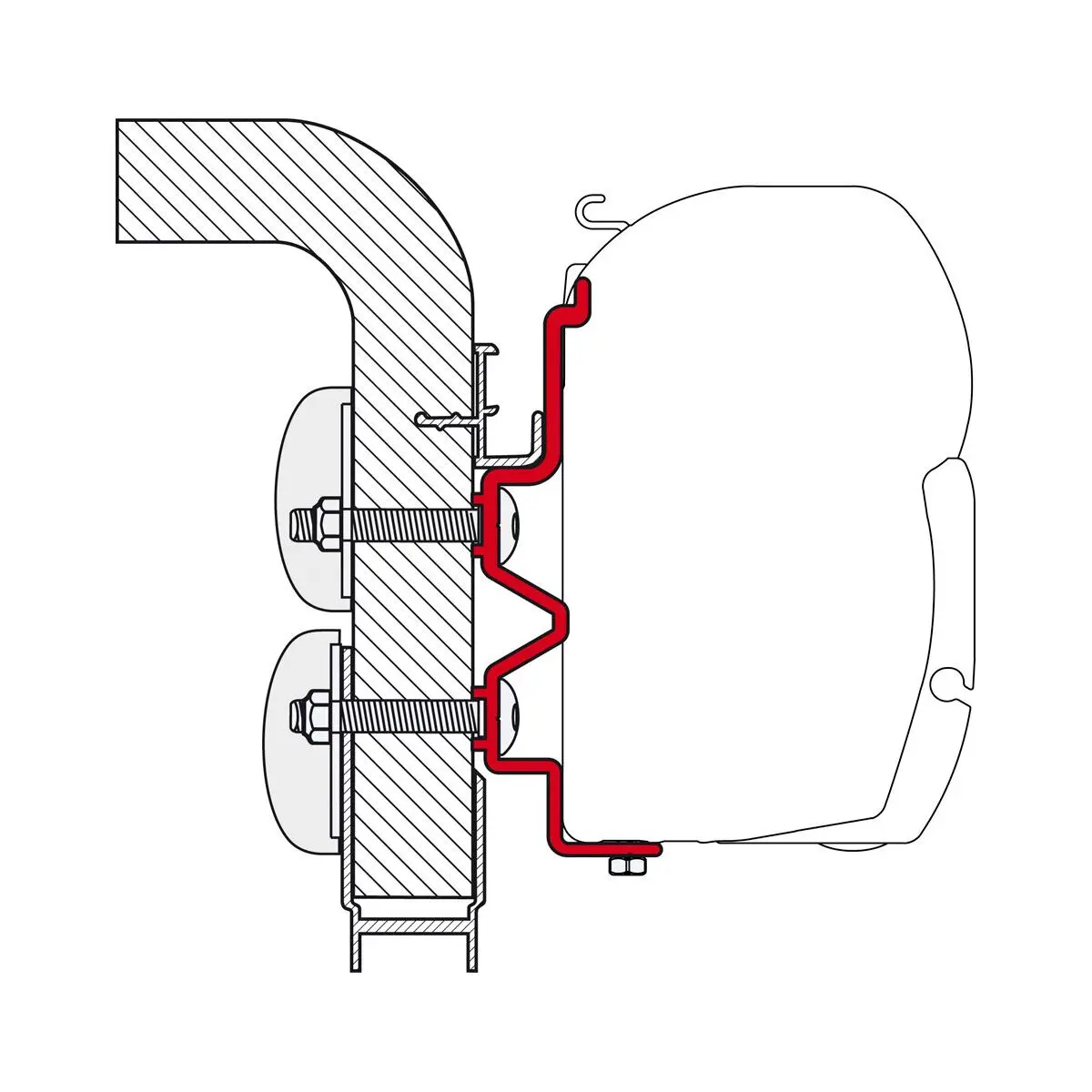 Kit Hymer Camp - napellenző adapter F45