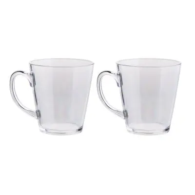 Cana de ceai - set de 2, transparenta, 300 ml