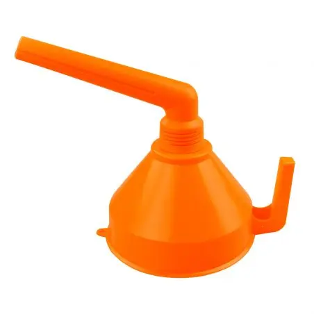 Jednokvapalinový uhlový lievik so sitkom na nečistoty - priemer otvoru 17 cm