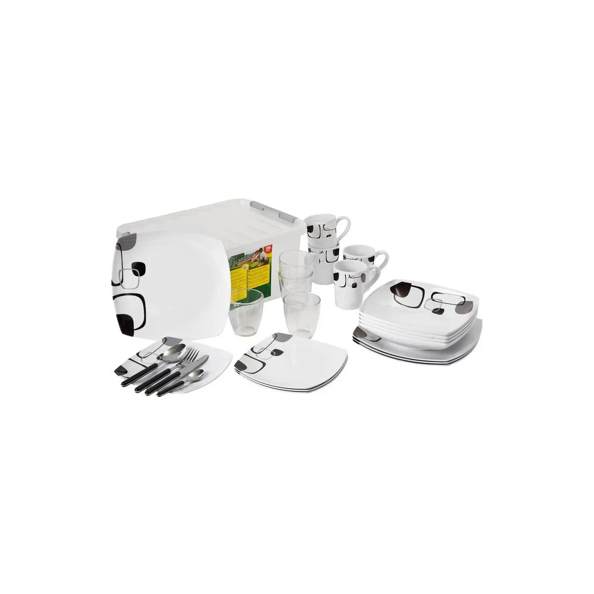 Set veselă Enigma, 36 buc