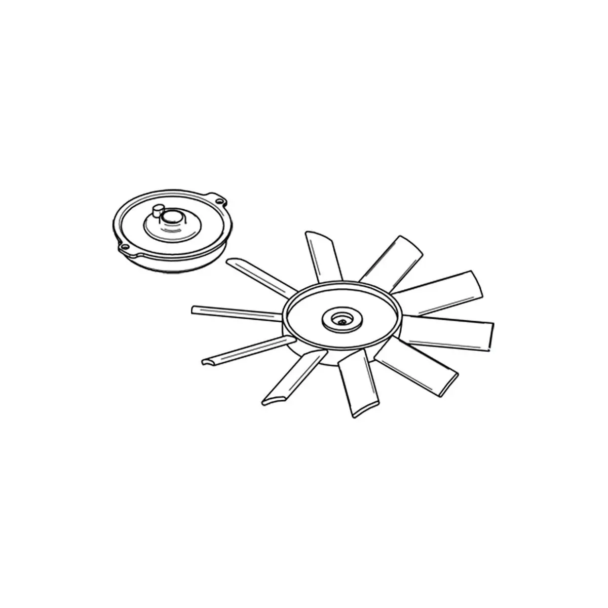 Motor mit Ventilator Omnivent 12V
