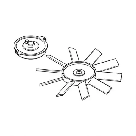 Motor mit Ventilator Omnivent 12V