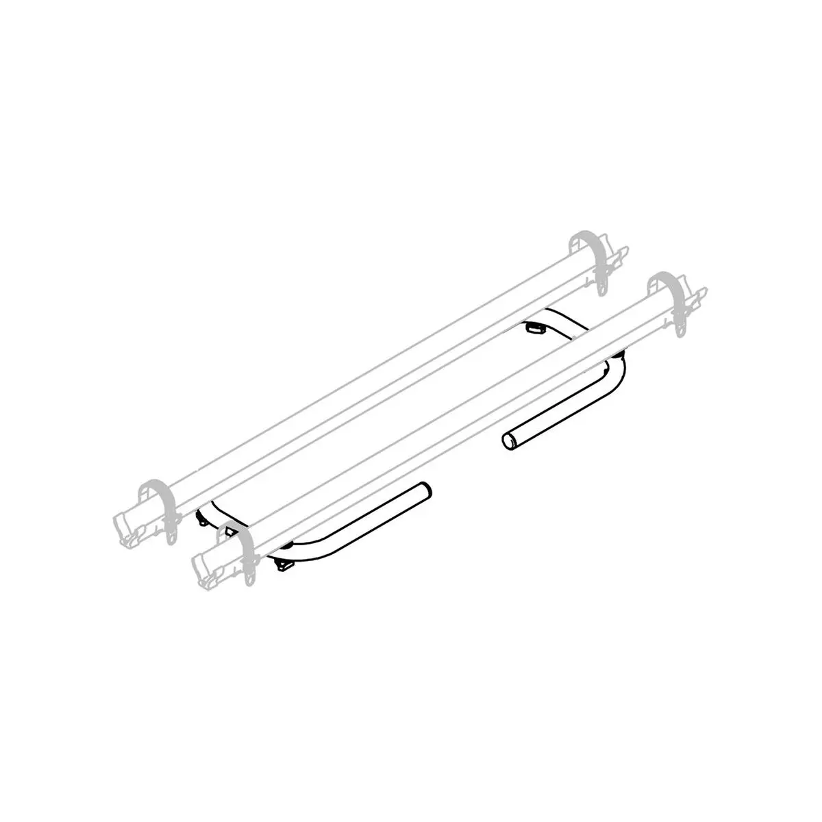 Suport șină Thule Caravan Light