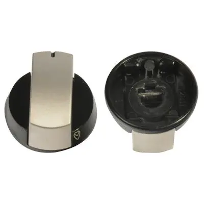 Ovládací gombík čierny / strieborný pre sporák Dometic HB 2325 a HB 3400