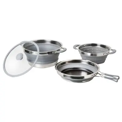 Set vase pliabile Volcano Pasta Al Volo, 24 cm