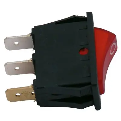 Comutator basculant pentru 12/24 volți, roșu pentru frigiderele Dometic