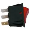 Comutator basculant pentru 12/24 volți, roșu pentru frigiderele Dometic