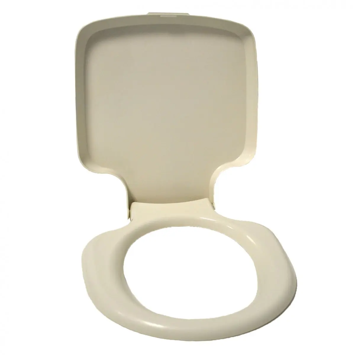 Scaun de toaleta cu capac - alb murdar pentru Porta Potti Qube