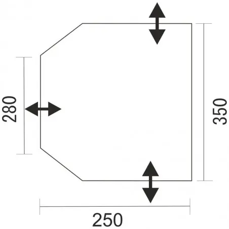 Cort parțial Dorado 350 - 350 x 245 x 250 cm