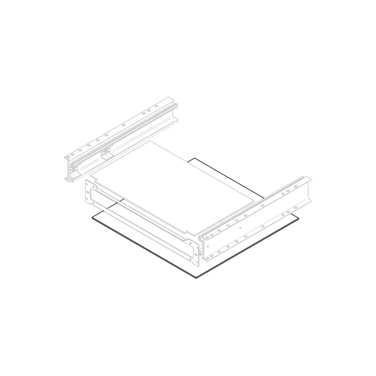Alsó házlemez Thule Slide Out Step V14 12V 700