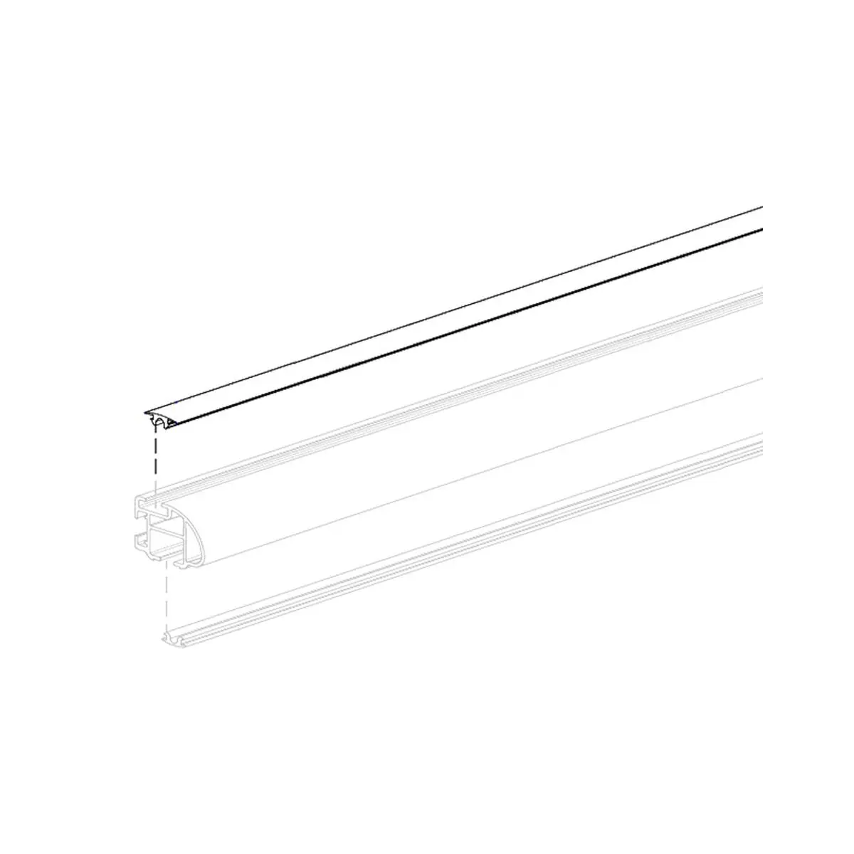 Gumiprofil 25 mm, 2,19 m Thule Ducato kereszttartó