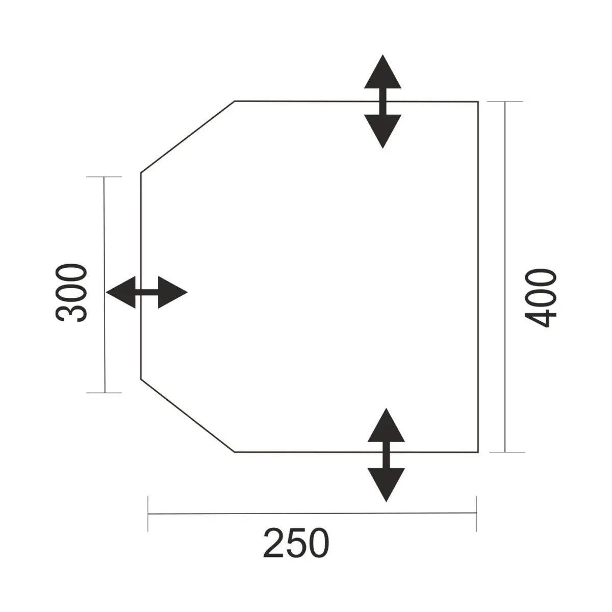 Cort parțial Dorado Pro 400 - 400 x 245 x 250 cm