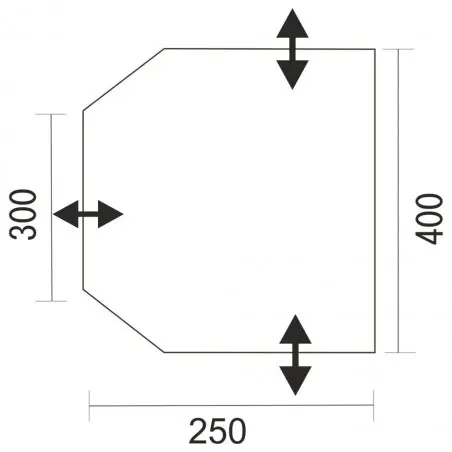 Čiastočný stan Dorado Pro 400 - 400 x 245 x 250 cm