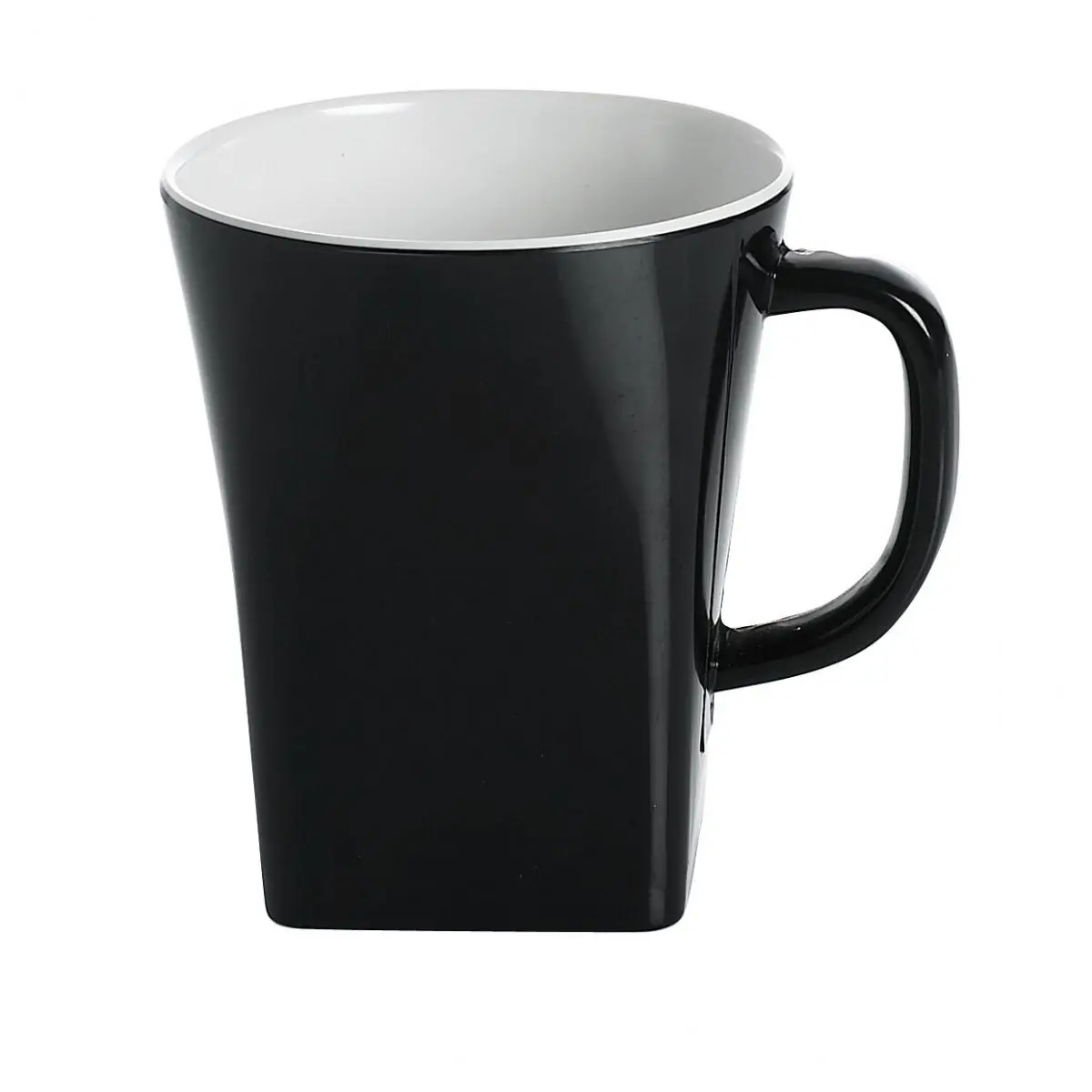 Geschirrserie Quadrato Black and White - Henkelbecher 300 ml