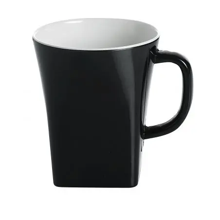 Quadrato Fekete-fehér edénysorozat - Nyéllel ellátott bögre 300 ml