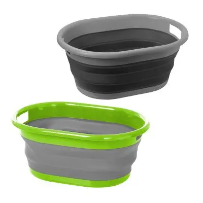 Mașină de spălat vase pliabilă Lotus, gri/verde