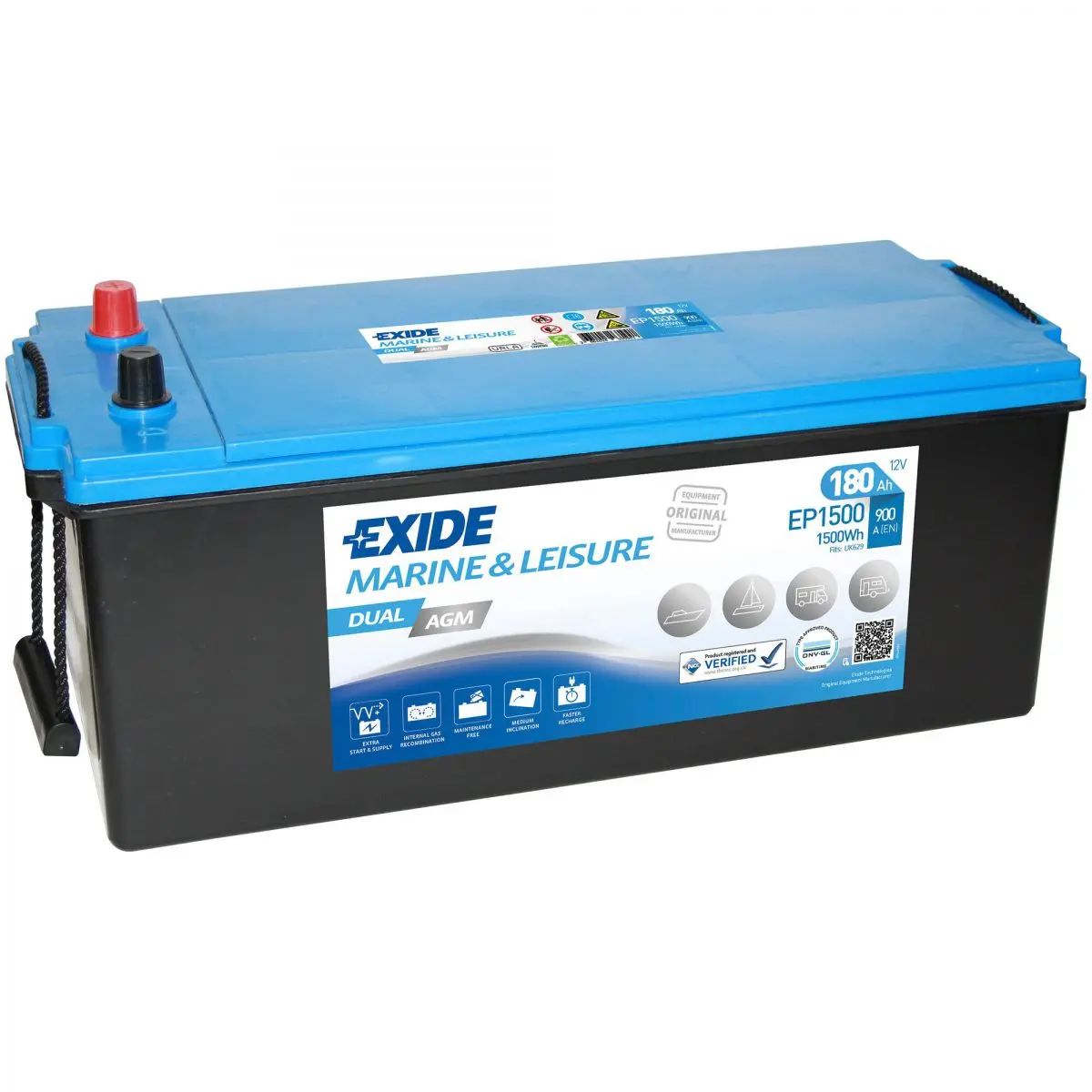 EXIDE Dual AGM - EP 1500 akkumulátor