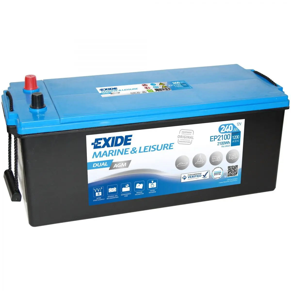 EXIDE Dual AGM - EP 2100 akkumulátor