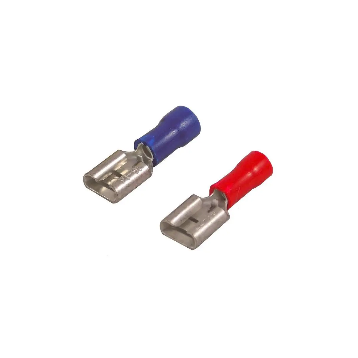 Lapos foglalat - félig szigetelt kék 6,3 x 0,8 mm