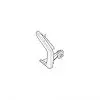 Elülső panel végsapka fehér, Dometic PR 2000 napellenzőkre balra