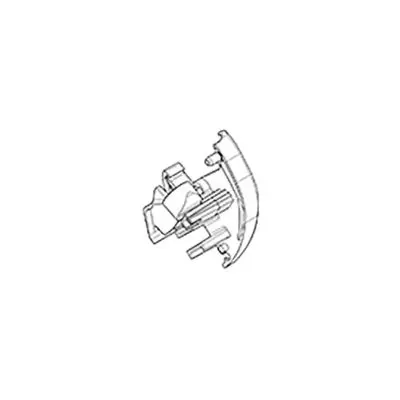 Capacul panoului frontal anodizat, dreapta pentru copertine Dometic PR 2500 cu motor de 12 volti