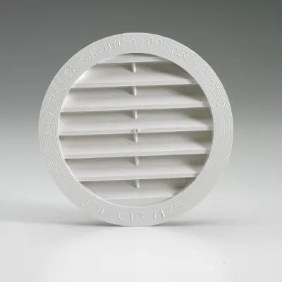 Szellőzőrács kerek - 80 mm fehér