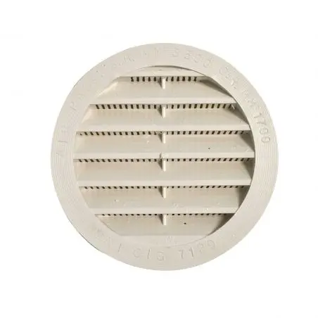 Gratar circular de ventilatie - 100 mm alb