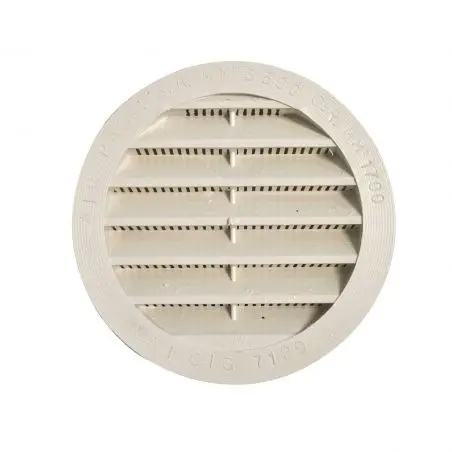 Vetracia mriežka okrúhla - 100 mm biela