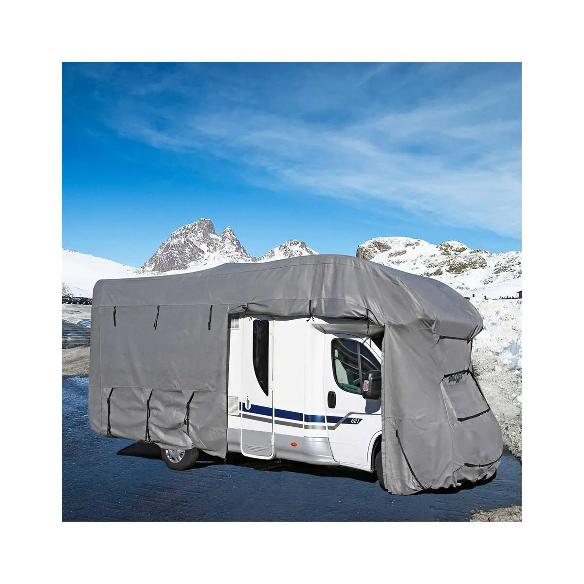 Prístrešok pre karavan 6M, 650-700 x 240 x 270 cm