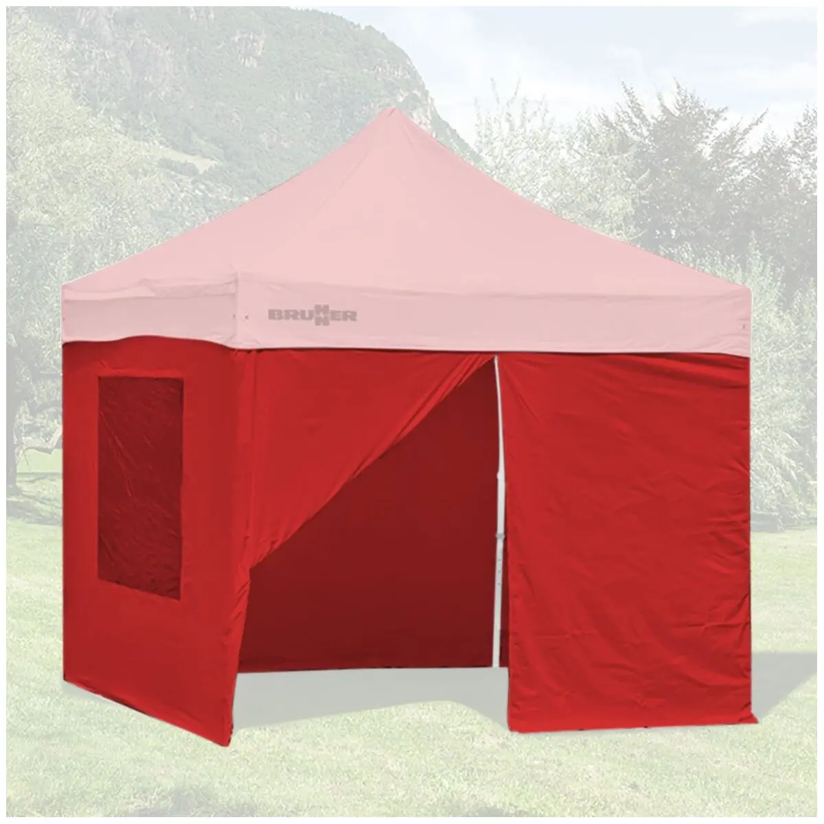 Ansamblu perete lateral Zeb Classic - 300 cm, roșu
