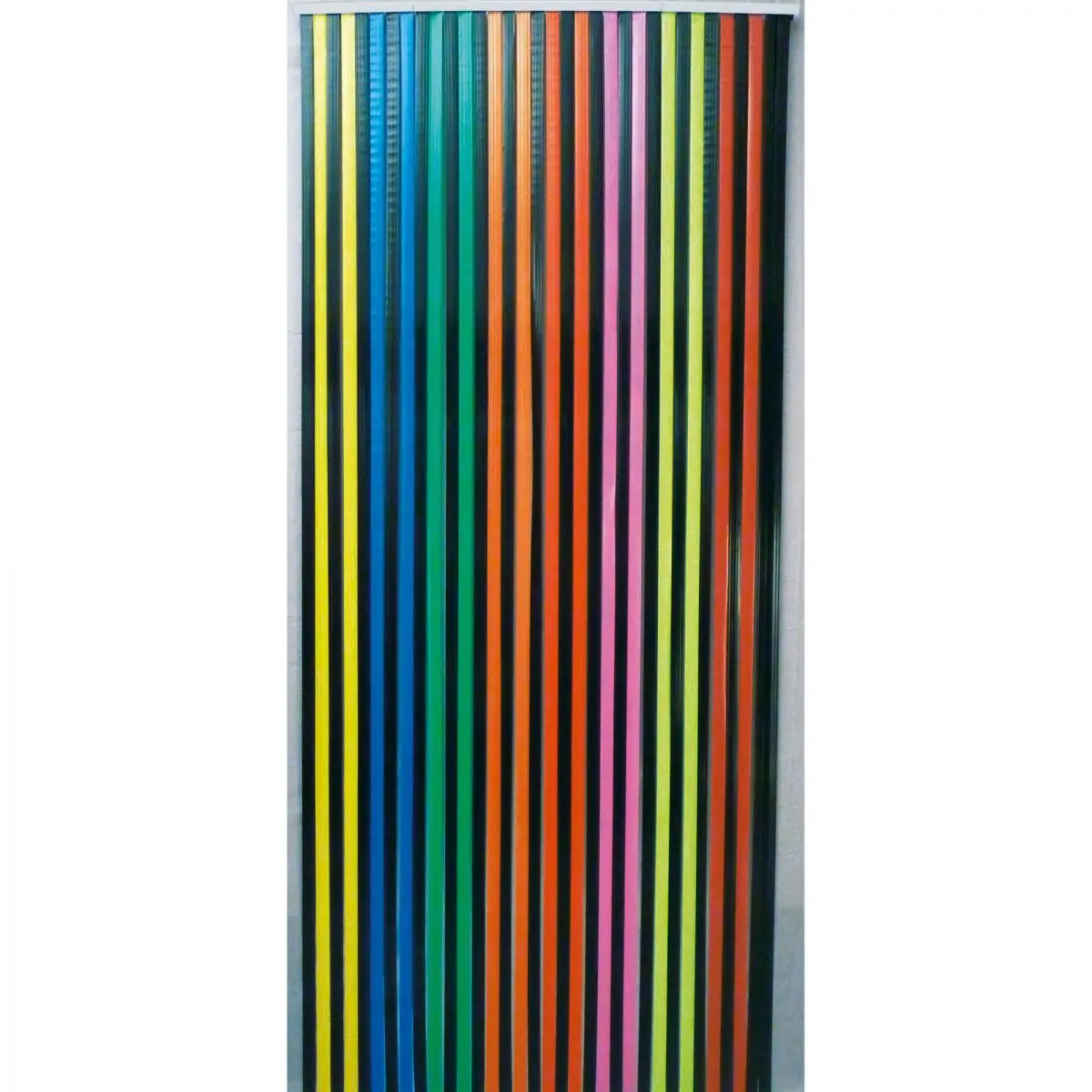 Perdeaua curea - 90 x 200 cm, alb-negru