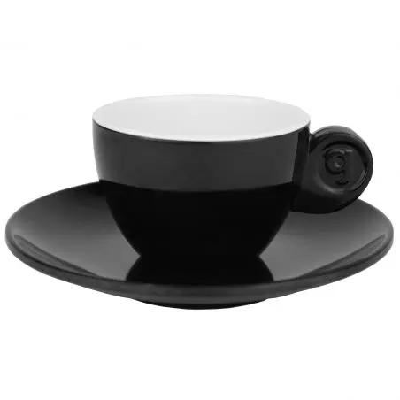 Seria de vesela Quadrato Black and White - cesti espresso, set 2 buc