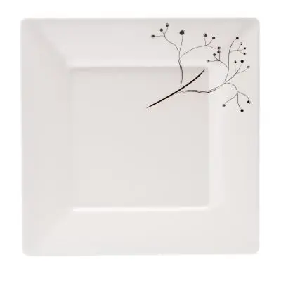 Quadrato Black Pearl étkészlet sorozat - desszerttál 21 x 21 cm