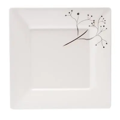 Quadrato Black Pearl edénysorozat - éttányér 25 x 25 cm