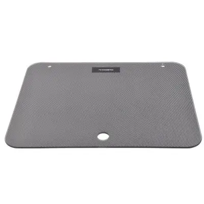Capac din sticlă, model punctat, negru, pentru plite și chiuvete Dometic, 60 x 44,5 cm