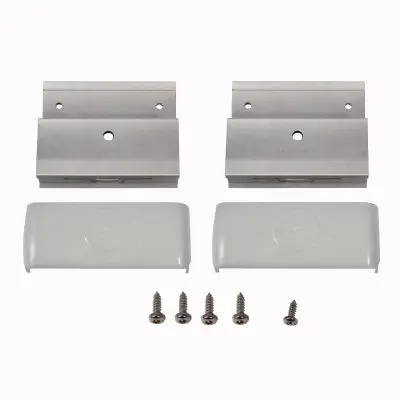 Podpery pre strešný nosič Roof-Rack deluxe, s krycou čiapkou sivej farby, sada 2 ks