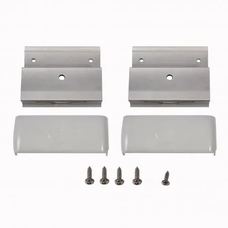 Suporturi pentru portbagaj deluxe, cu capac gri, set 2 buc