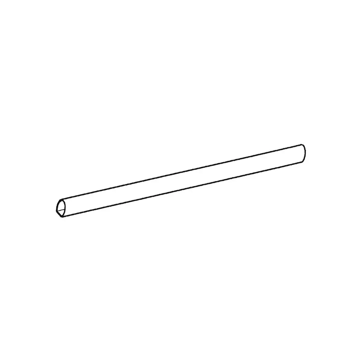 Dachreling-Schiene wei, 3 m, oval