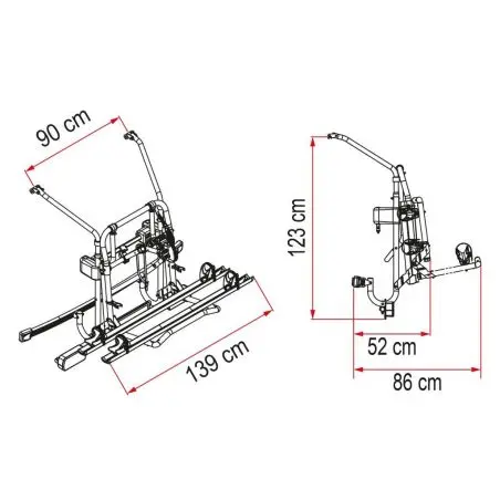 Suport pentru biciclete Carry-Bike V-Class Lift E-Bike