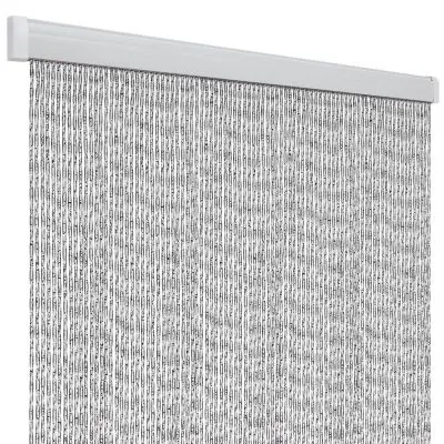 Perdeau usa Rain - 60 x 190 cm, alb/argintiu