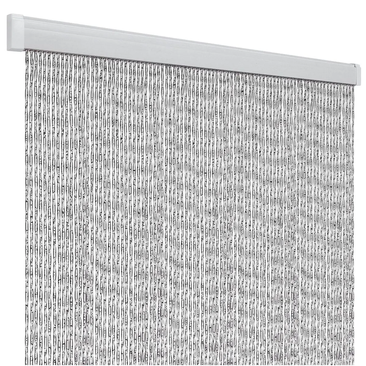 Ajtófüggöny Rain - 100 x 220 cm, fehér/ezüst