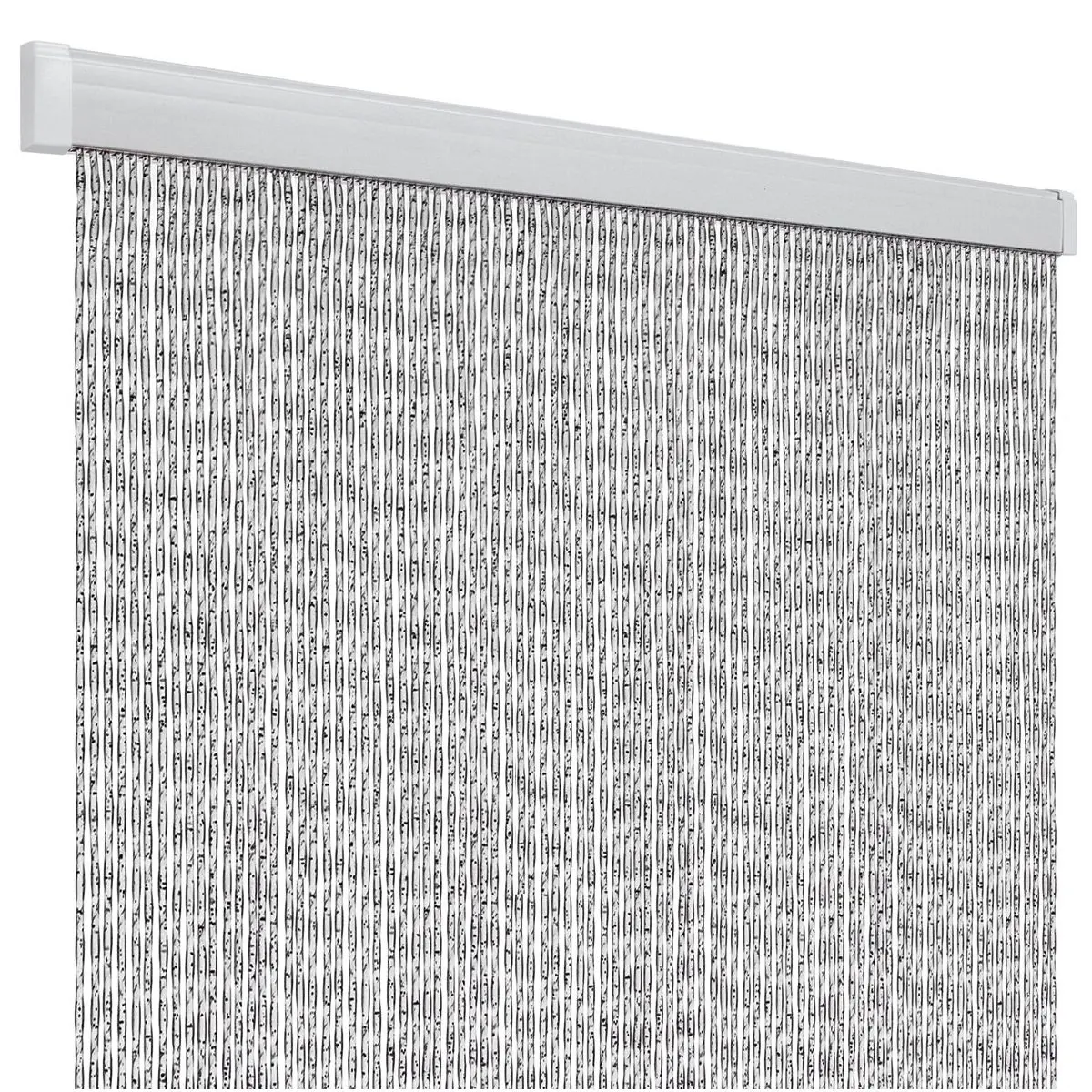 Trcurtain Rain - 100 x 220 cm, biela/strieborná