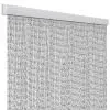 Perdeau usa Rain - 100 x 220 cm, alb/argintiu