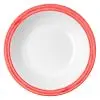 Séria riadu Family 4-Set Bistro - polievkový tanier, červený