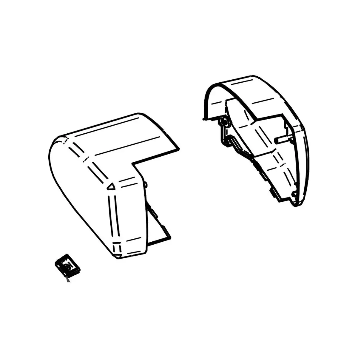 Endkappen (Motor) TO 6300 eloxiert, Satz links und rechts