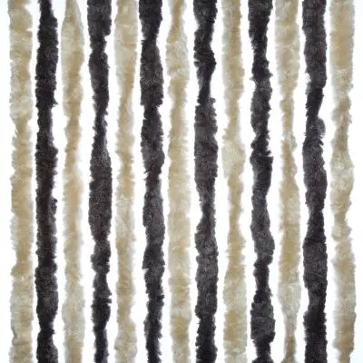 Zsenília gyapjú függöny Karaván - 56 x 175 cm, barna/bézs