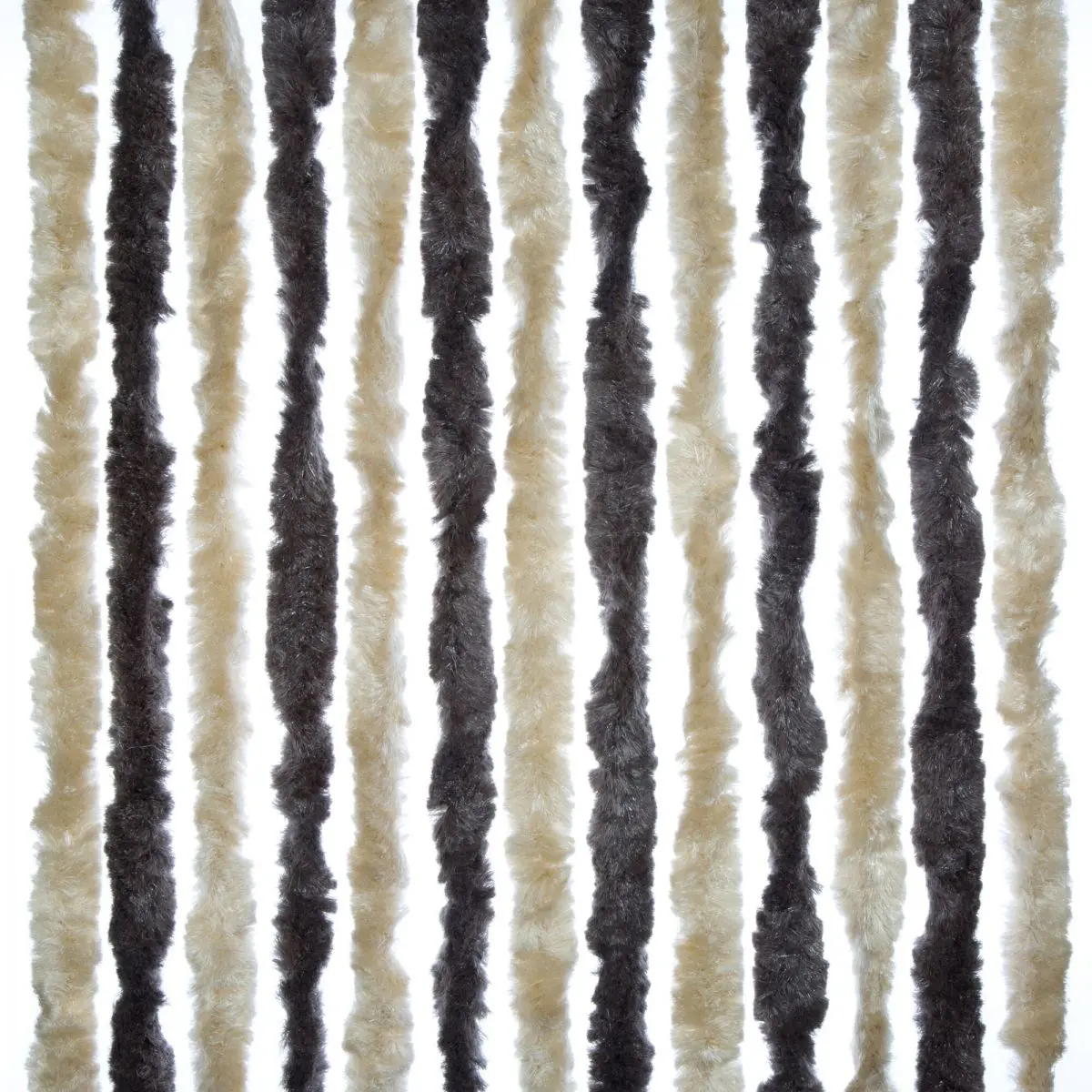 Ženilkový fleecový záves Caravan - 56 x 175 cm, hnedý/béžový