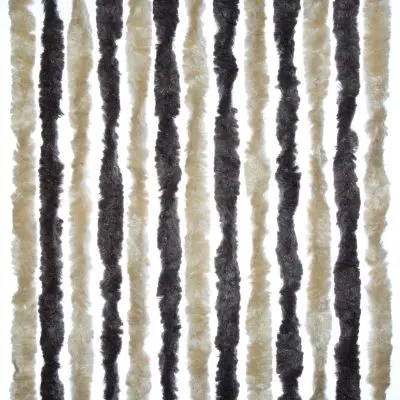 Cort/balcon din lână chenille - 100 x 205 cm, maro/bej